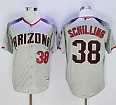 Arizona Diamondbacks #38 Curt Schilling Gray Brick New Cool Base Stitched Baseball Jersey Sanguo,baseball caps,new era cap wholesale,wholesale hats